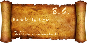 Borbély Oguz névjegykártya